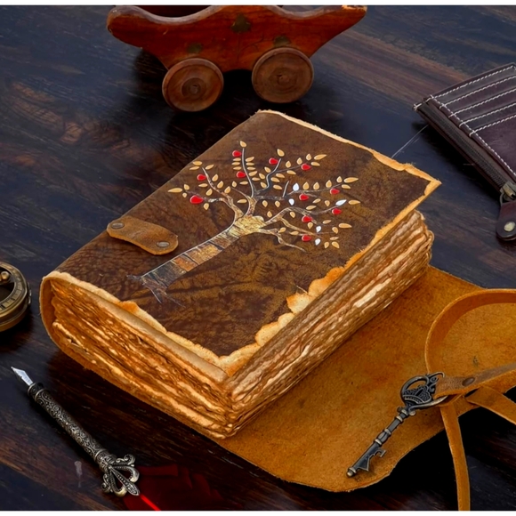 New Leather Antique Style Journal - Picture 7 of 9